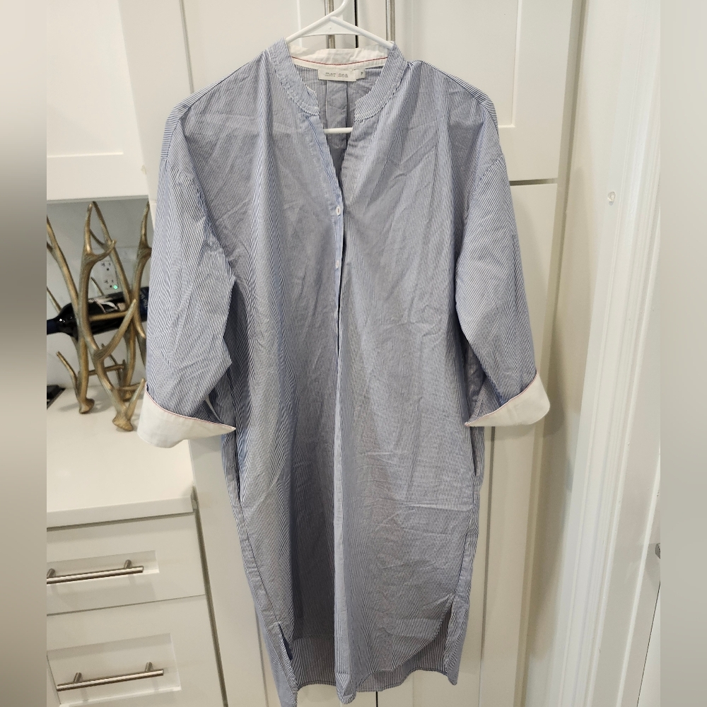 Mer Sea Essential Collard Shirt Dress - Picture 6 of 10